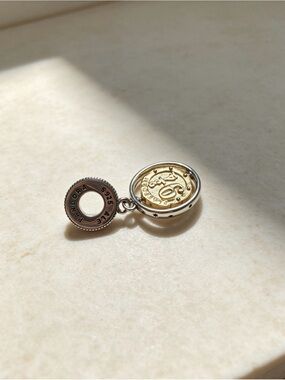 Pandora Harry Potter Platform 9¾ Dangle Charm Two Tone